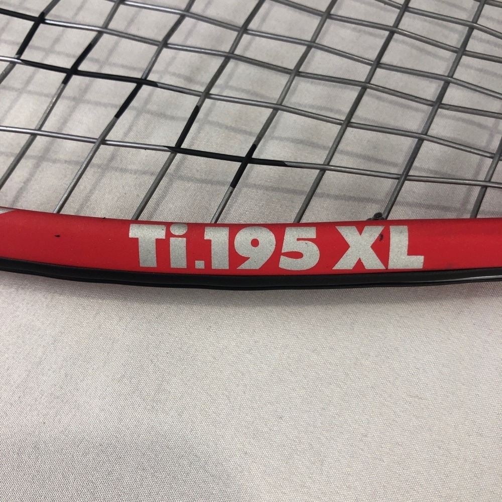 Head Ti.195 XL Titanium Racquetball Racquet with Case, Tight strings, Poor Grip - Picture 3 of 11